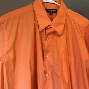 Saddlebred Men’s Orange Dress shirt XL 17-17